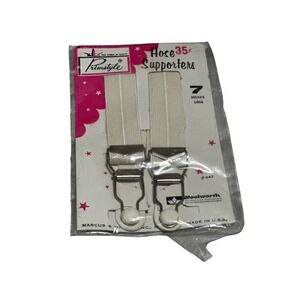 Vintage Primstyle Hose Supporters Woolworth 7‎ Inch Stocking Garters NOS